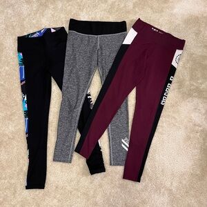 3 VS PINK Legging Yoga Pants - Small